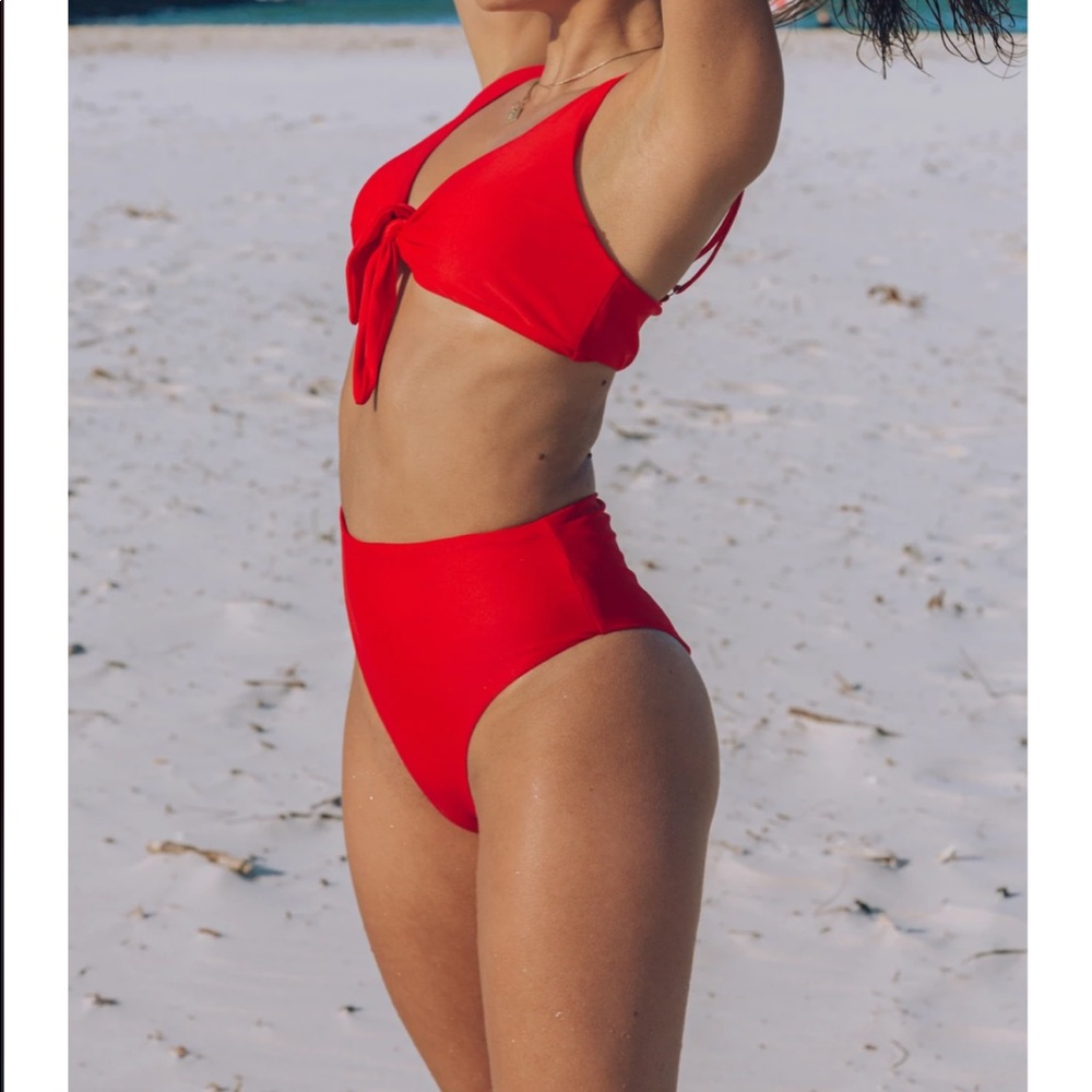 Pinkcolada coral bikini bottoms